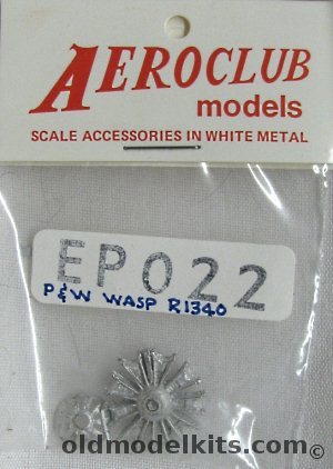 Aeroclub 1/72 Pratt & Whitney Wasp R1340 Engine With Slotted Face Plate, E022 plastic model kit